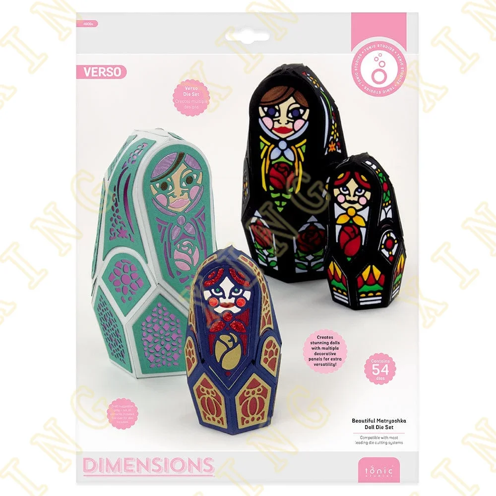 2023 New Arrival Beautiful Matryoshka Doll Cutting Dies Craft Embossing Make Paper Greeting Card Making Template DIY Handmade