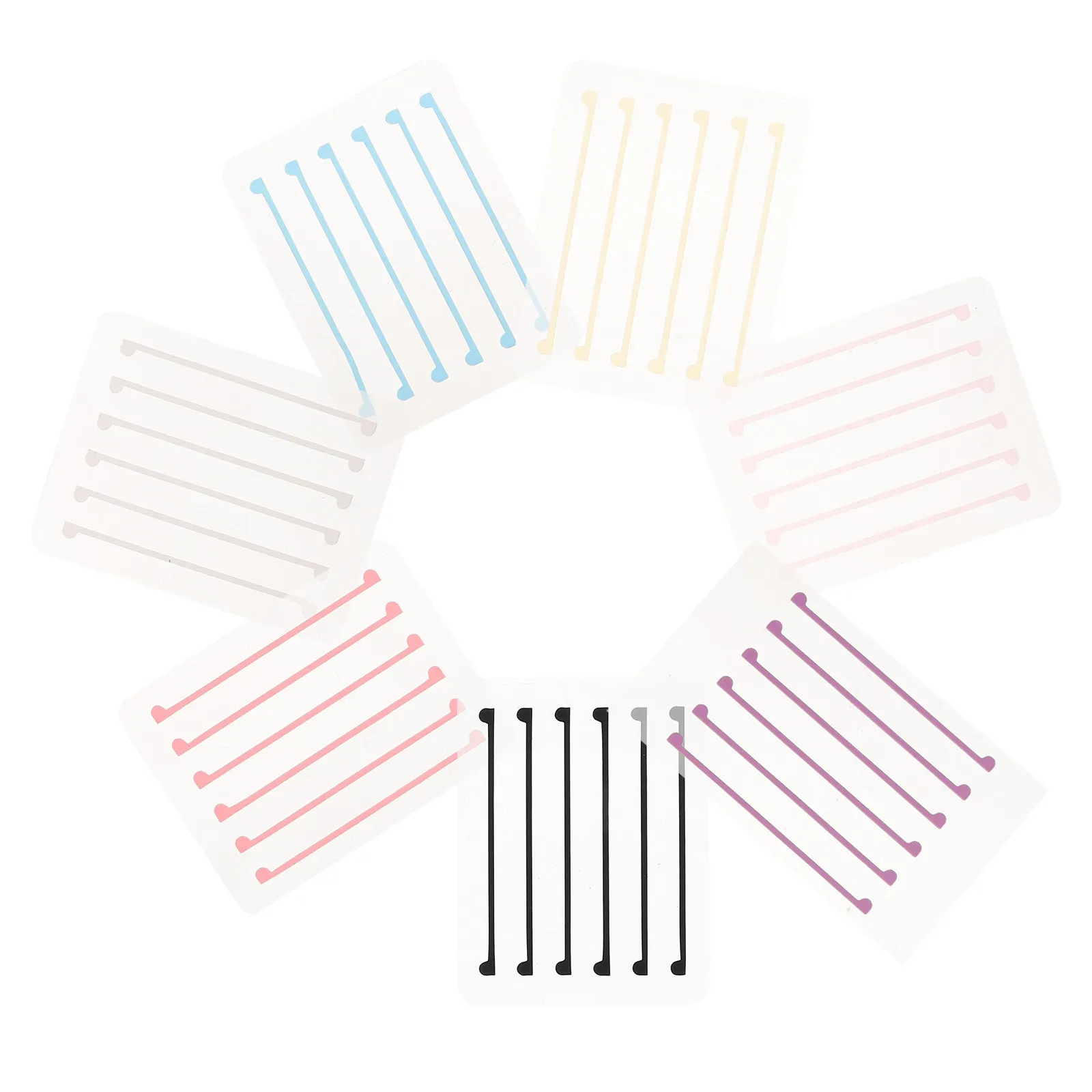 7Sheets Silicone Eyelash Lift Pads Vibrant Colors Lash Lift Shields for Eyelash Perm Protection Soft Contour Fit Reusable