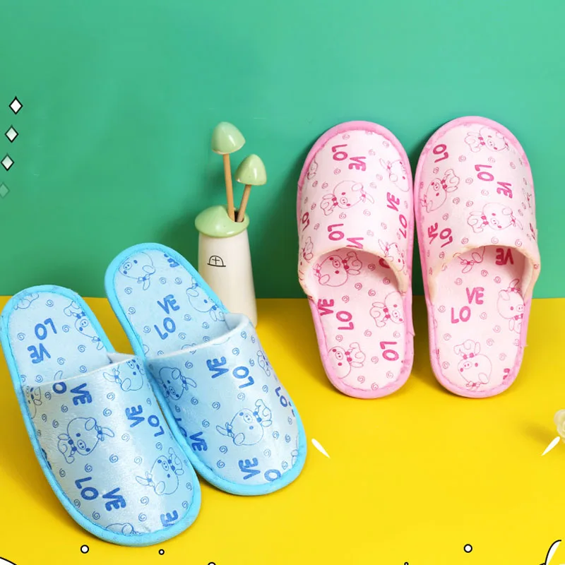 1Pair Simple Home Slipper Children Travel Spa Portable Disposable Slipper House Home Guest Indoor Slippers Zapatos Mujer