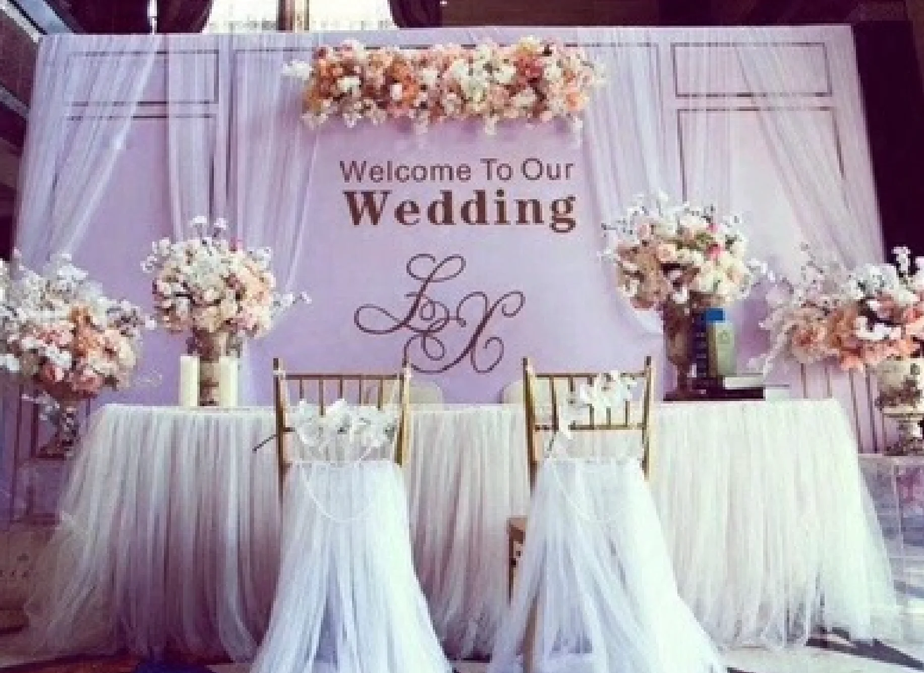 Double White Pleated Table Skirt With Tulle Wedding Backdrop Curtains for Table Clothes Table Cover Wedding Stage Table Skirting