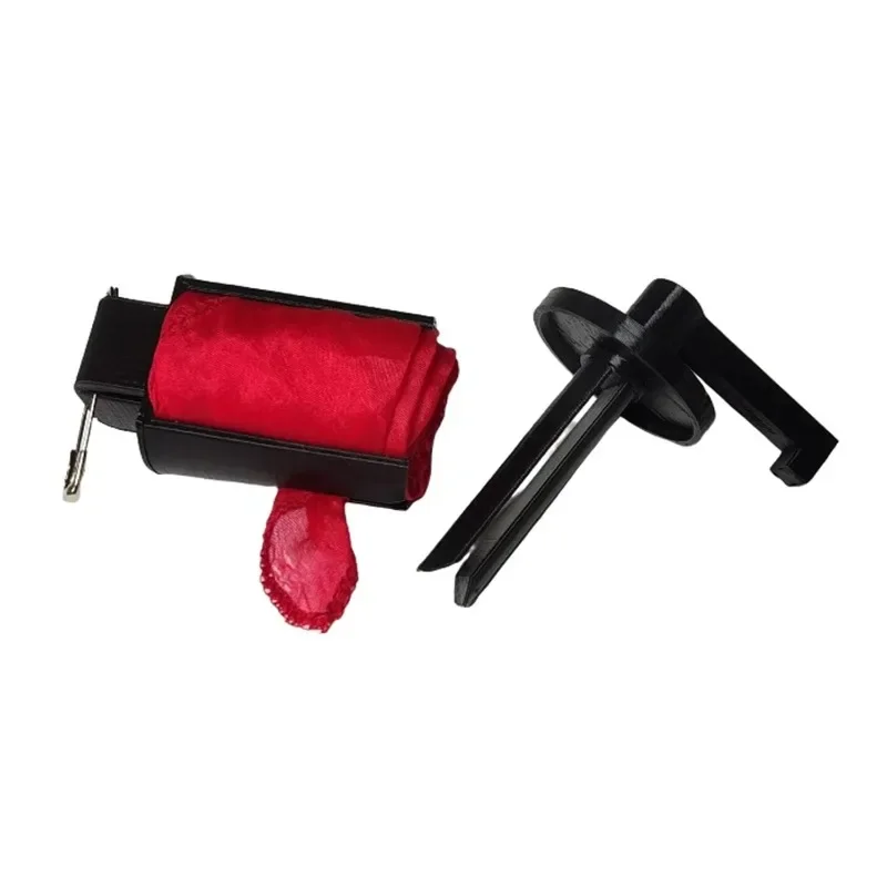 

SilkMaster 2-in-1 (Reel and Holder, No Silk) Magic Tricks Roll Up The Silk Scarf Magic Accessories Magician Stage Gimmicks Props