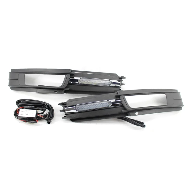 

Решетка передней противотуманной фары с дневными ходовыми огнями для A6 2009-2011, аксессуары для переднего бампера, крышка 4F0807681P 4F0807682P