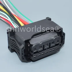 Shhworldsea 12P 61132359991 12 Pin Headlight Plug Wiring For BMW F01 F02 E63 E64 E90 Headlight Socket Housing Repair