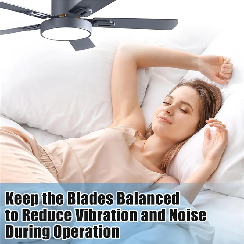 

F-T 24-компонентный комплект для балансировки потолочного вентилятора, 6 комплектов зажимов для балансировки вентилятора и вес 3G, практичный металлический для балансировки веса потолочного вентилятора