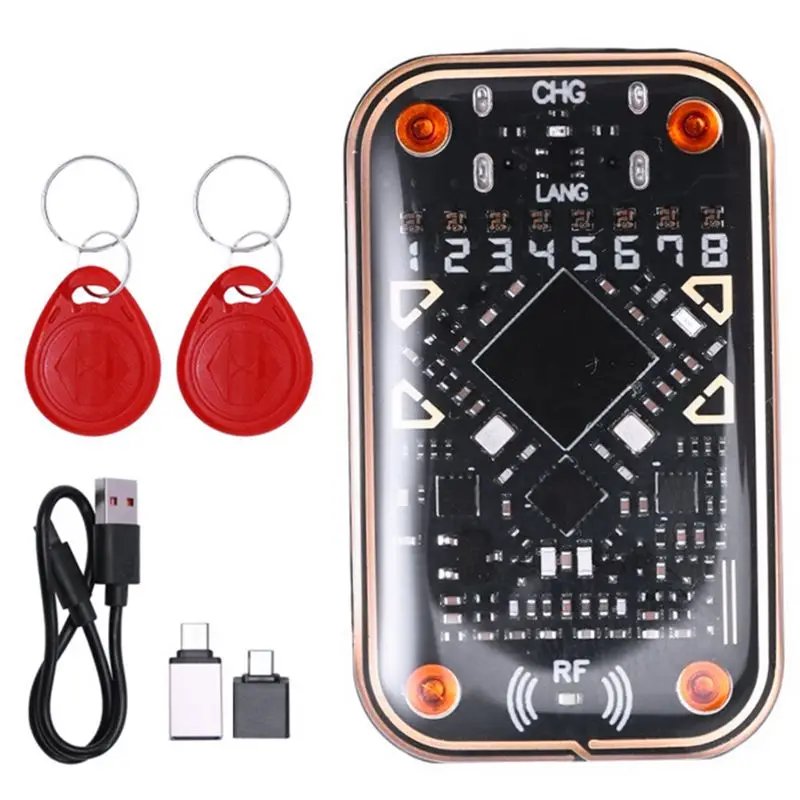 y22a-chameleon-ultra-v20-rfid-smart-chip-reader-smart-card-emulator-2x8268-keychain-125k-1356m-card-decode-duplicator