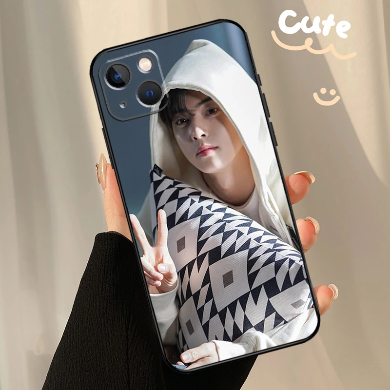 Cha EunWoo Eun Woo Case For iPhone 13 12 11 14 15 16 Pro Max XR XS X Plus  12 13 Mini Bumper Cover Capa