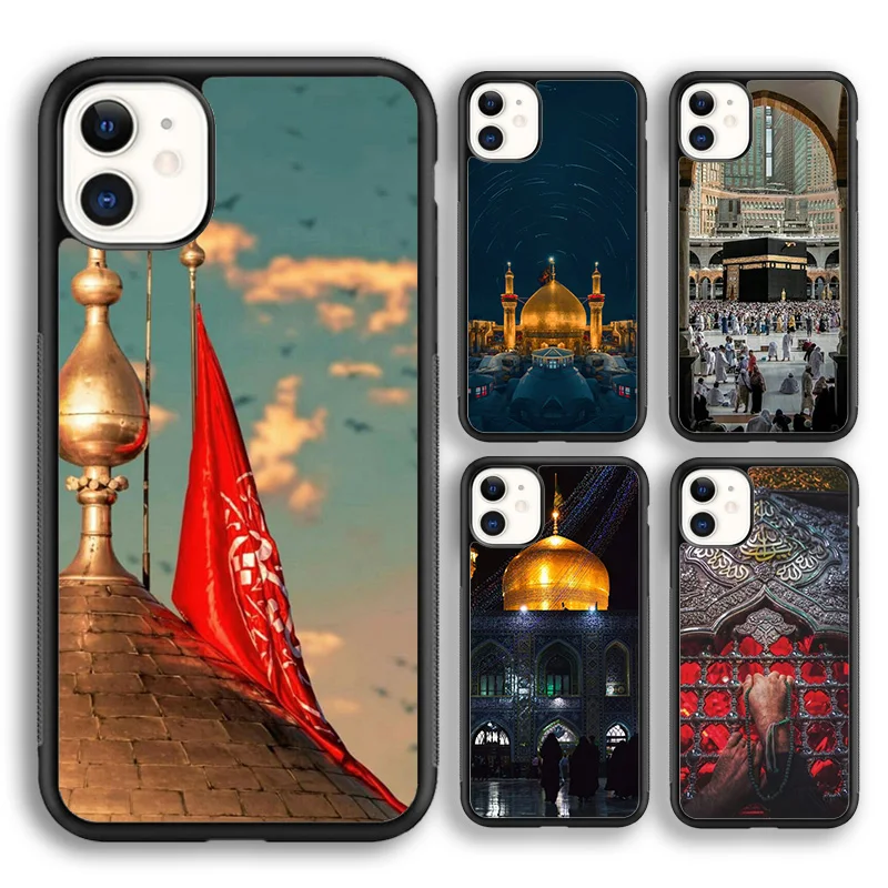 Krajews Mecca Imam Ali Islamic Shia Holy Soft Phone Case For iPhone 16 15 SE2020 14 6 7 8 plus 11 12 13 pro max coque Fundas