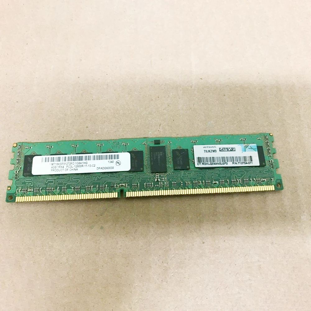 For HP 4GB DDR3 1600 4G BL460C Gen8 BL660C 713981-B21 713754-071 715282-001 Server Memory