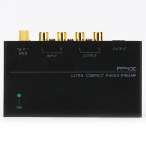 Preamplifier Phono Preamp Amplificador áudio ultra compacto com nível Volume Control, Turntable entrada, RCA saída, 1/4 ''TRS saída 10 principais vendas controlador de volume rca - №5