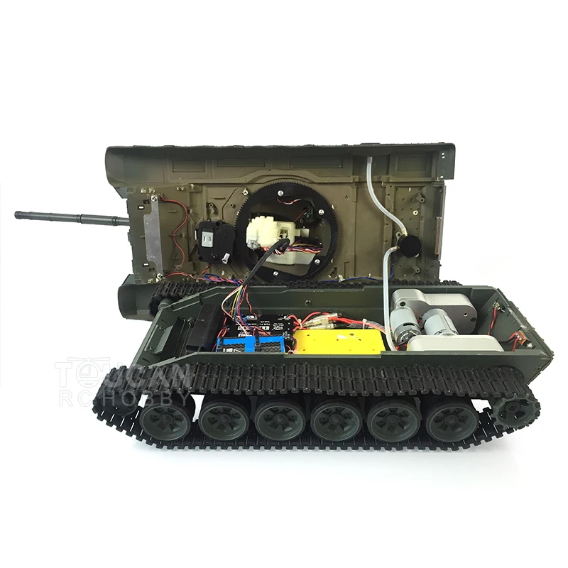 Heng Long RC Metal Chassis for 1/16 Scale RC Tanks Model 3938 T90 with Tracks 360 Turret BB Infrared Combating Toys TH16811