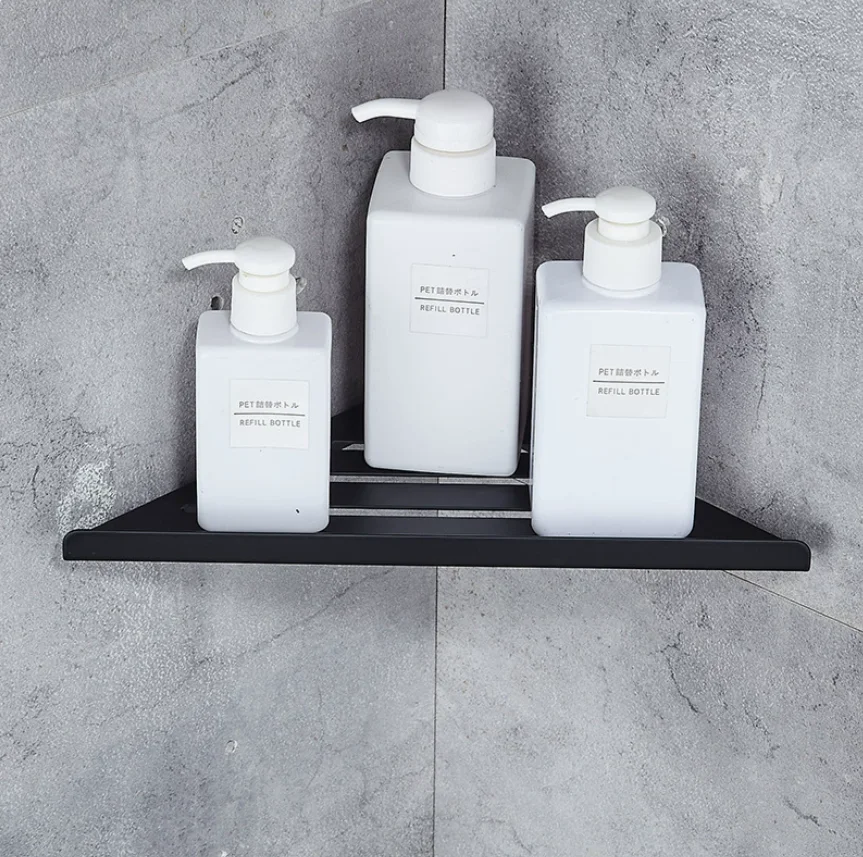 304 stainless steel triangular basket bathroom corner frame hotel project corner blue corner frame bathroom storage and storage