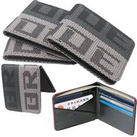 JDM style racing bride wallet canvas car keycase bride car fabric  wallet money bag ID photo bank holder short purse credit card