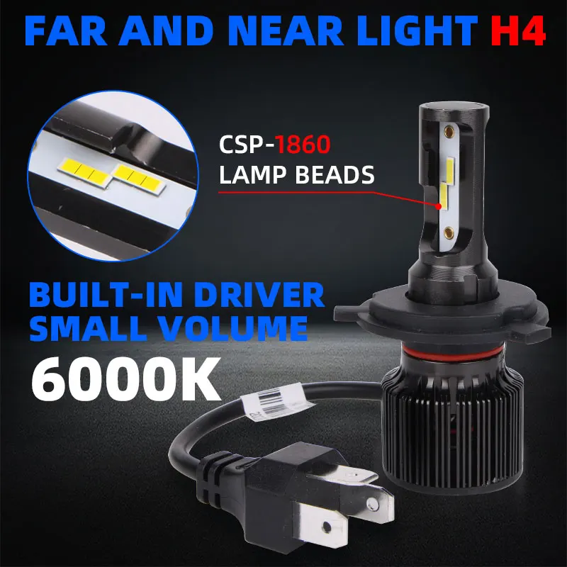 F31 Car Accsesories H4 H7Led Headlights Mini Bulbs LED HB3 HB4 H119005 9007 Car Lights Applicable To Over 90% Of Market Models