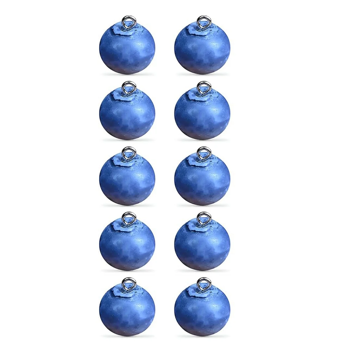 

ABGV 10Pcs 3D Blueberry Fruit Charms Bluberries Resin Charms for Jewelry Making Bracelet Earring Pendant