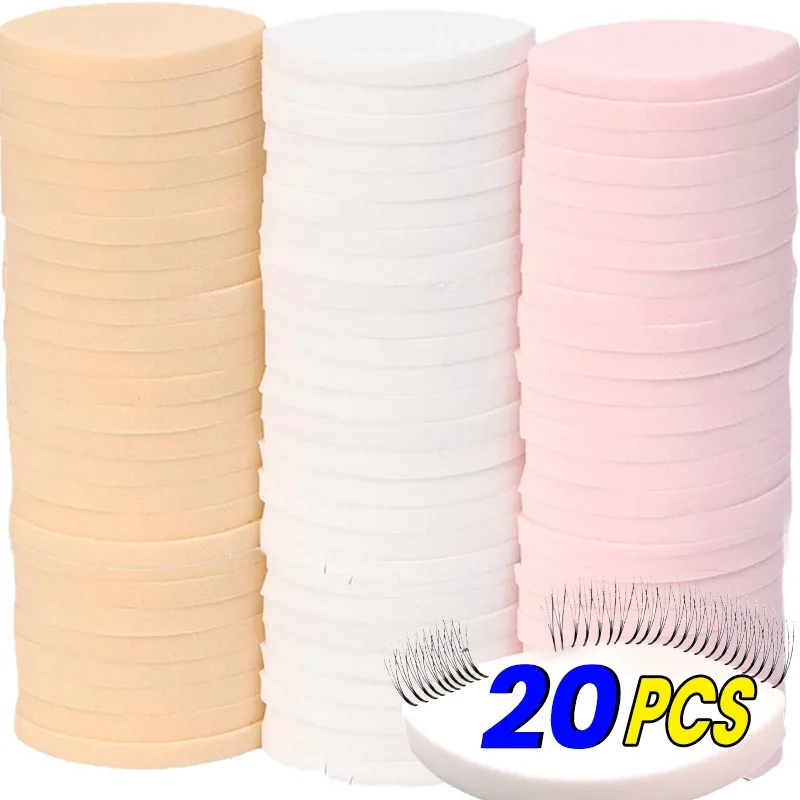 20 pz Spugna Morbida Ciglia Finte Pastiglie Principiante Lash Mappa Grafico Ciglia Sottili Riutilizzabili Trucco Soffio Formazione Estensioni Delle Ciglia Strumento