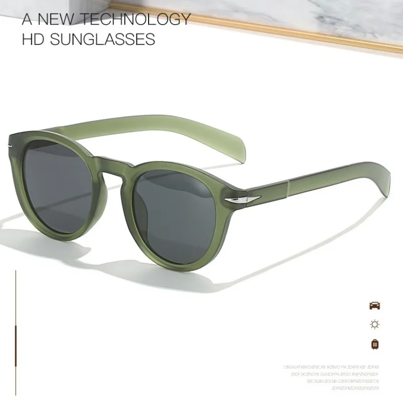 

Круглые Ретро Круглые Мужские Поляризованные Солнцезащитные Очки Оттенки UV400 Модный Бренд Дизайнер Синий Зеленый Женские Заклепки Солнцезащитные Очки lentes de sol