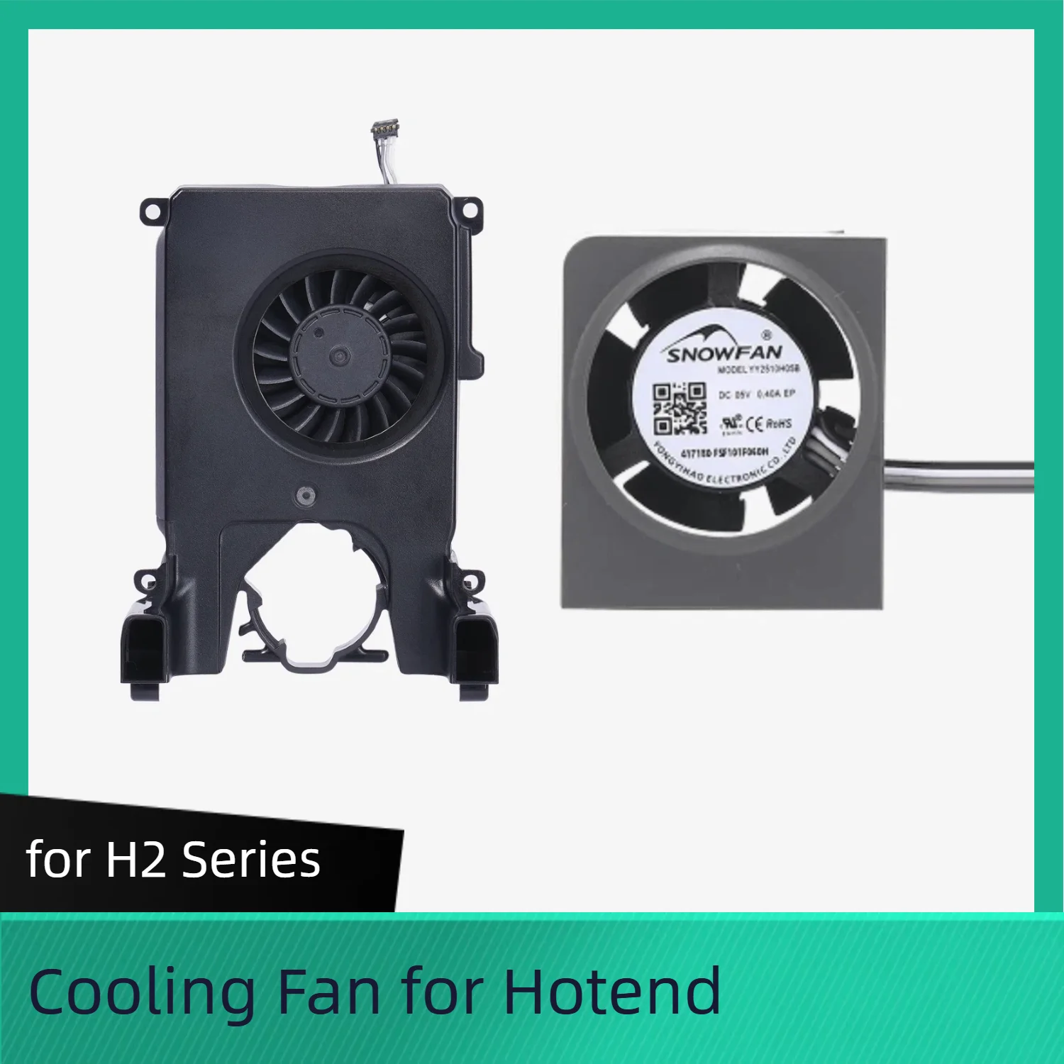

Hotend Cooling Fan for Bambu H2 Series Part Cooling Fan for BambuLab H2S H2D 3D Printer Replacement Parts
