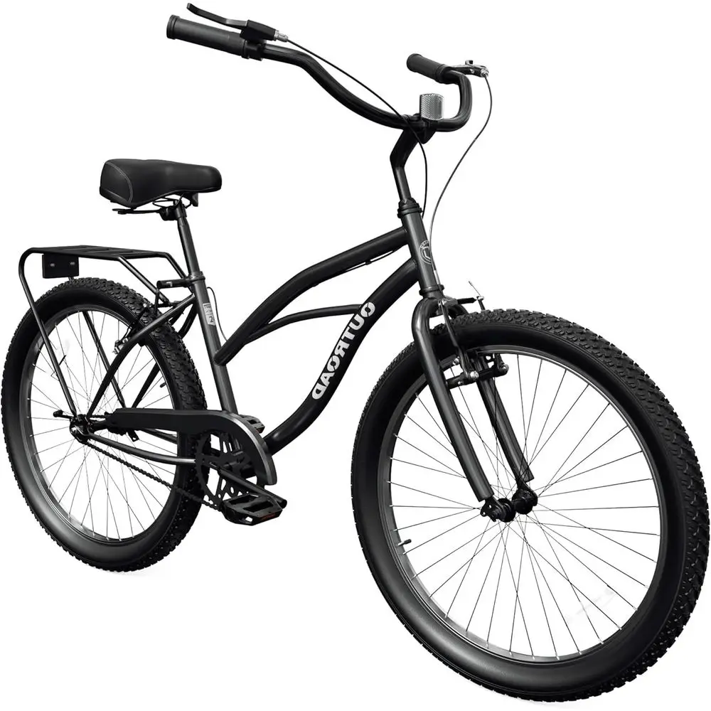 

Comfortable Adult City Bikes, 24/26 Inch, with Rear Rack or Basket for Men & Women