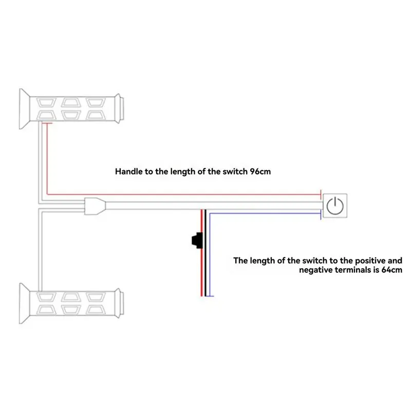 Electric Heating Handle Waterproof ATV Handlebar Heater Motorcycle ATV Winter Heating Handle