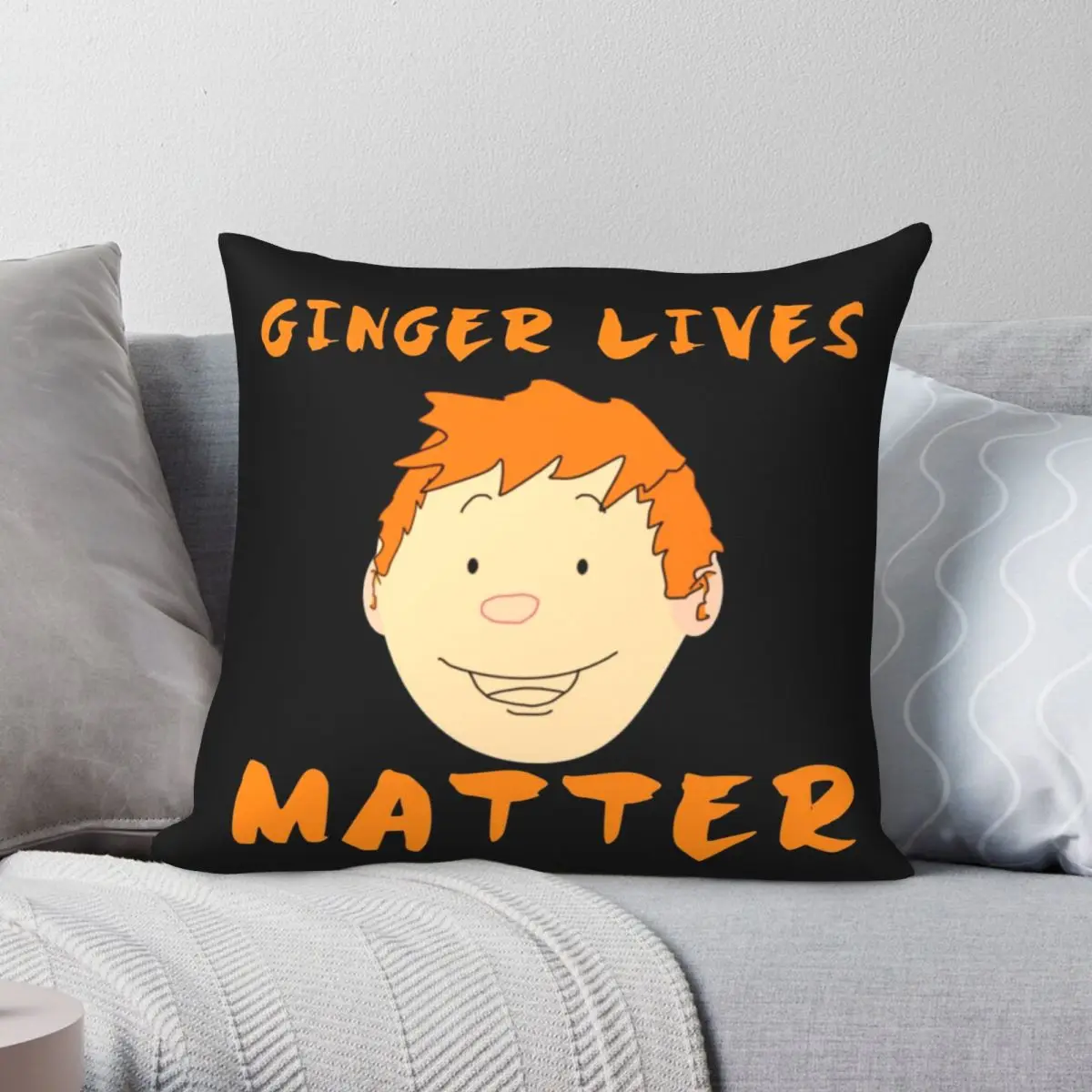 Квадратный чехол для подушки Ginger Lives, с принтом имбиря и гордости, чехол из полиэстера и льна, декоративный чехол для подушки, чехол для автомобильной подушки