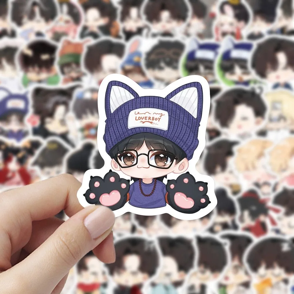 300 adesivi Liu Yuning versione Q, stelle carine dei cartoni animati, note dei conti Instagram, adesivi cosplay