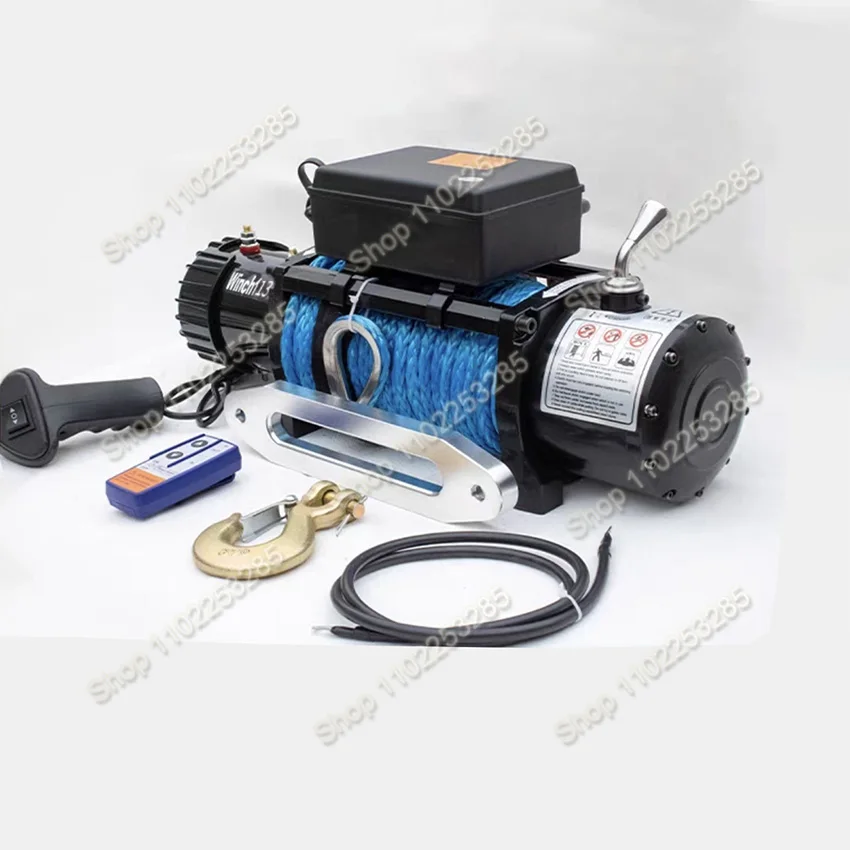 12000LBS/13500LBS 12V/24V Electric Winch With Remote Control for Car Trailer Ropes Towing Strap ATV Truck Off Road