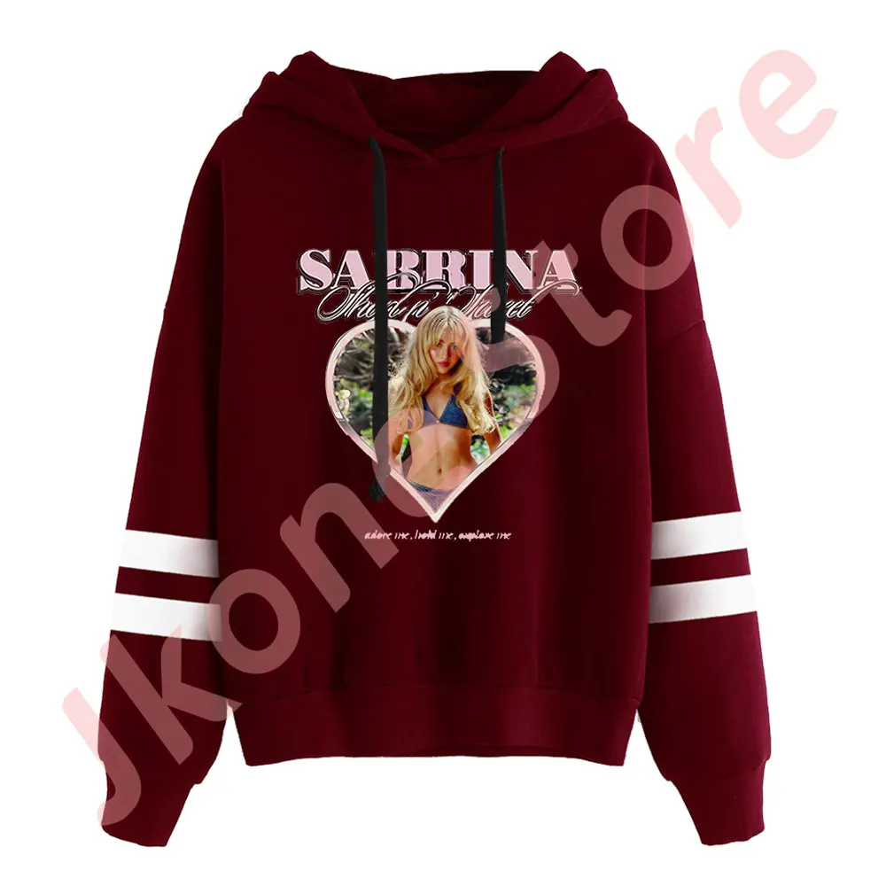 Sabrina Carpenter Short n' Sweet Juno Merch Pocketless Parallel Bars Sleeve Streetwear Sweatshirts