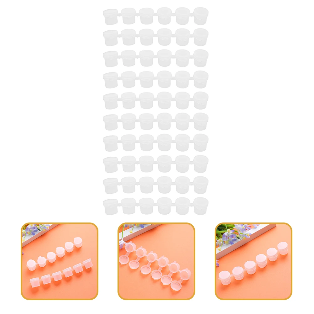 10 قطعة أواني أكواب الطلاء الفارغة حاويات الطلاء البلاستيكية الشفافة للرسم بنفسك مشاريع فنية يدوية أواني أكواب بلاستيكية فارغة #4