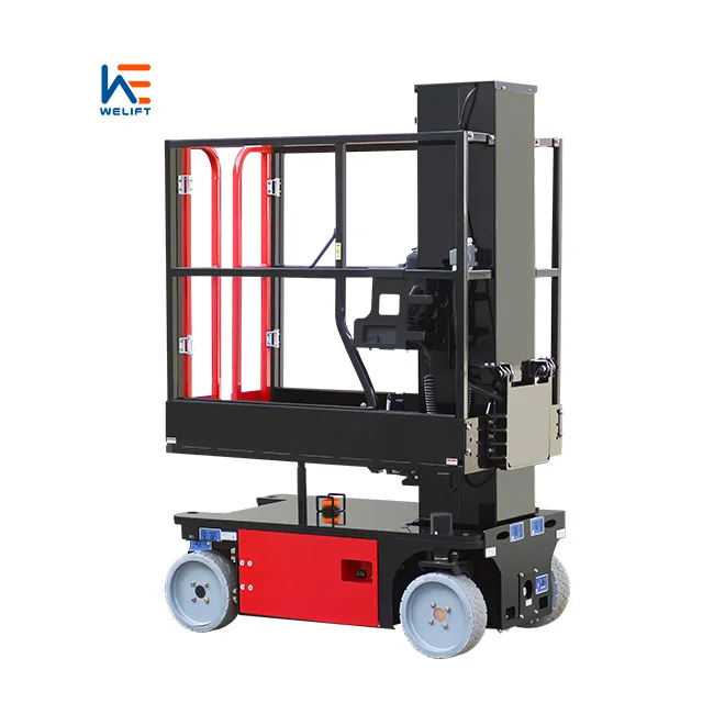 CE certification 227KG Self propelled vertical mast lift aerial work platform electric hydraulic lift