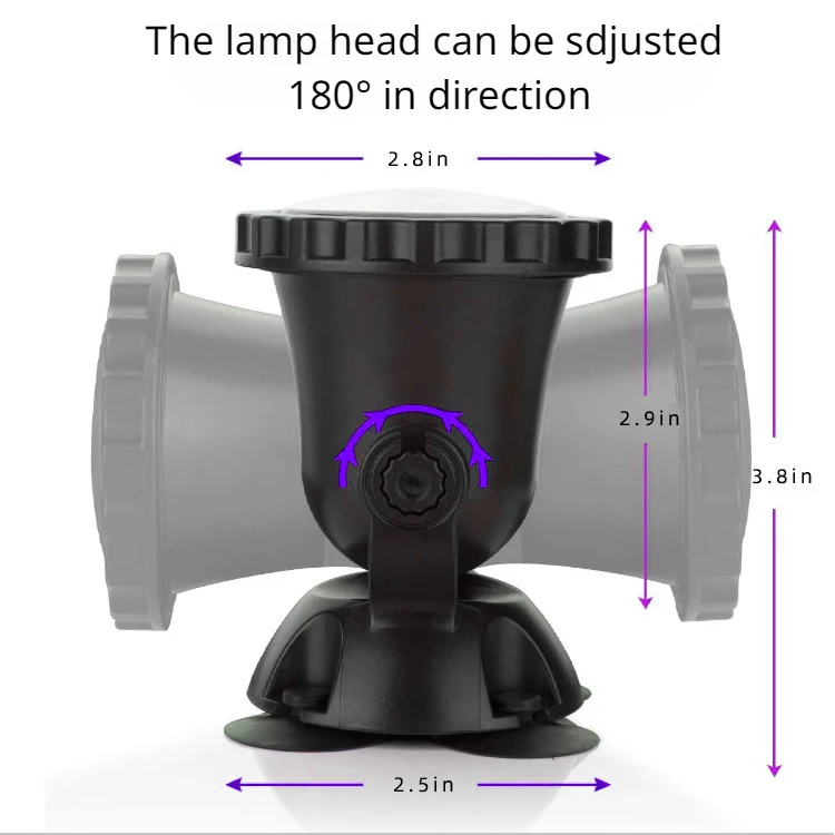 Imagem -04 - Botão de Controle Remoto Mergulho Luz Dupla Lâmpada Impermeável Aquário Piscina Iluminação Subaquática Sete Cores Spotlight