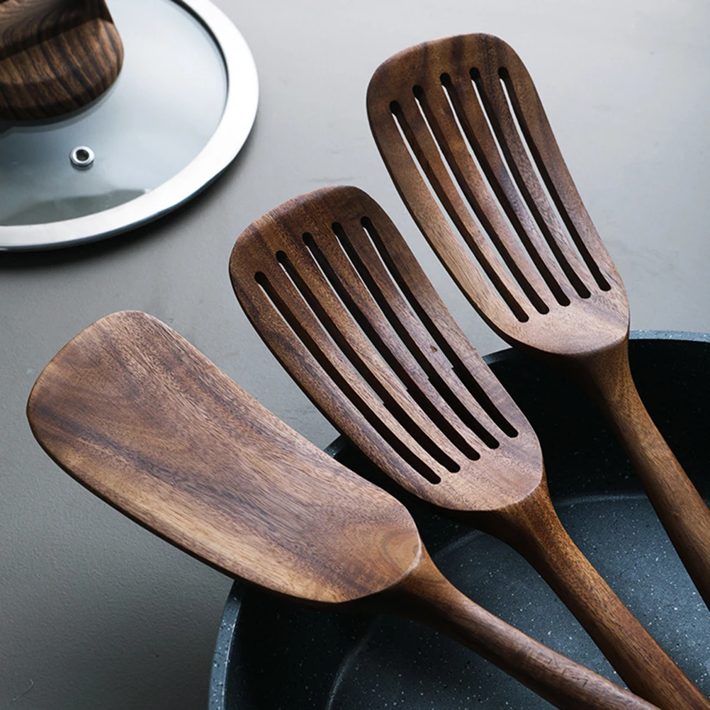 

Wooden Shovel for Cooking Healthy Family Safe Long Handle Kitchen Tool Non Stick Pan Utensil Wood Scoop Chef Spatula Pot Shovel