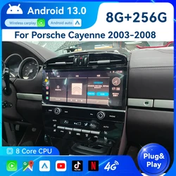 12.3 Inch For Porsche Cayenne 2003-2008 Intelligent System Android Car Radio Multimedia Video Player Navigation Player Carplay