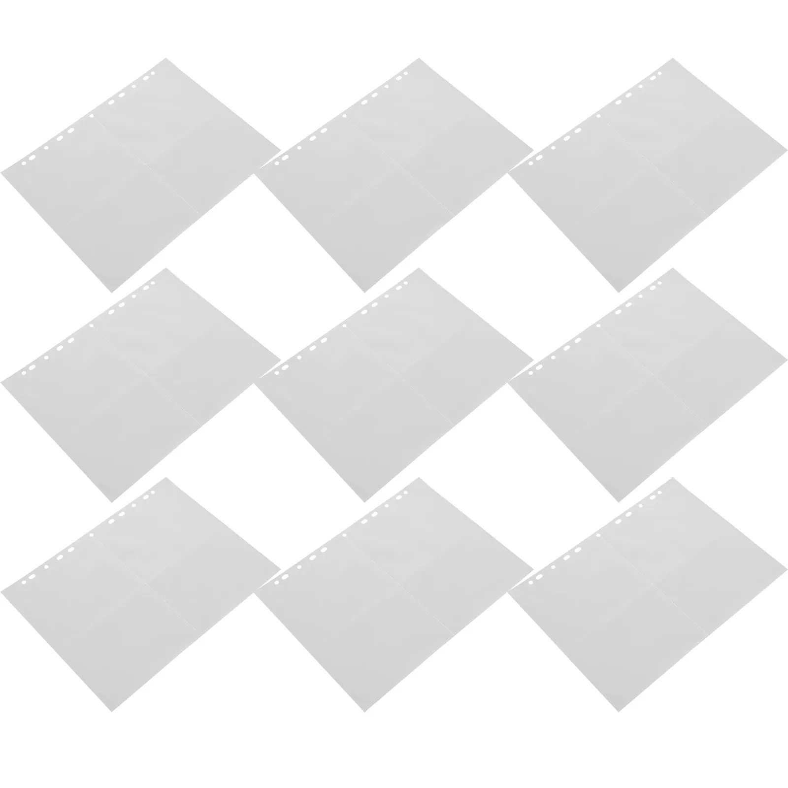 

40 прозрачных страниц для фотоальбома, сменные прозрачные карманы для хранения фотокарточек, органайзер для коллекции фотокарточек