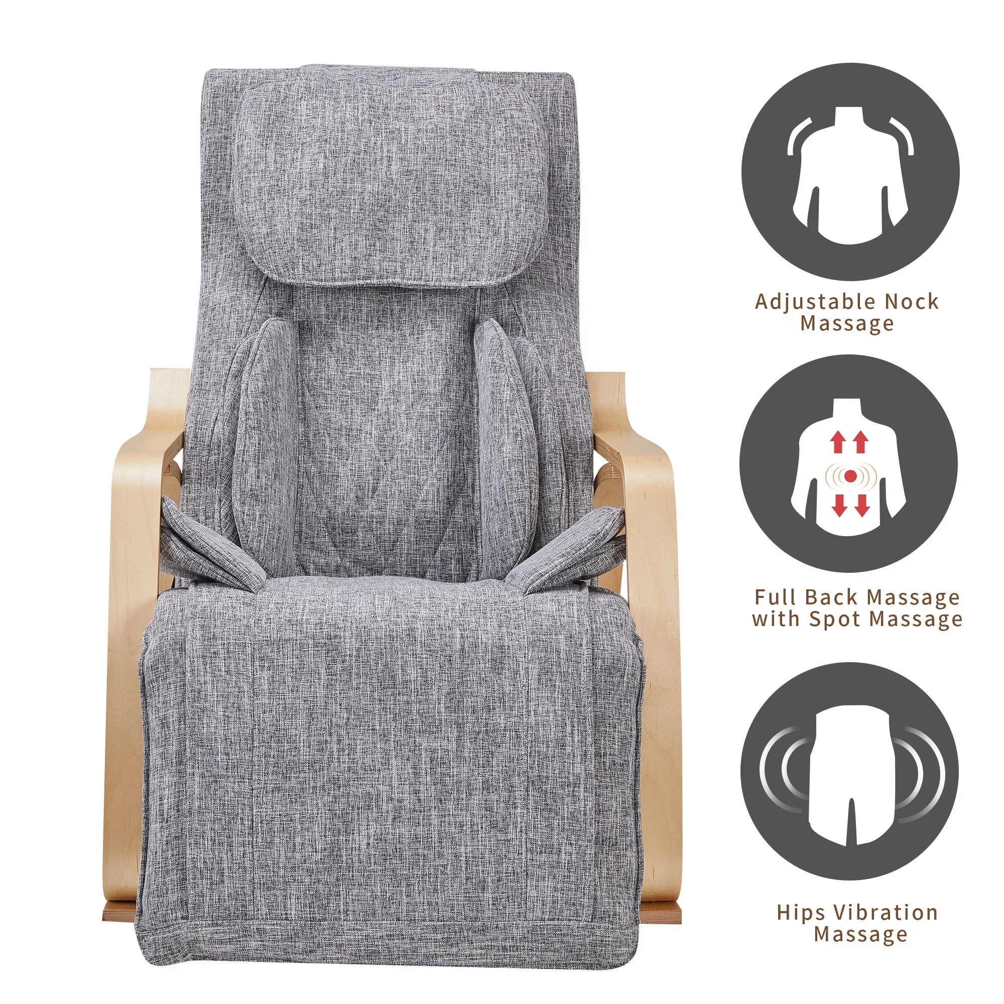 Full Body  Multi functional Recliner Mini Shoulder Neck And Back Massage Rocking Massage Chair Customized Logo