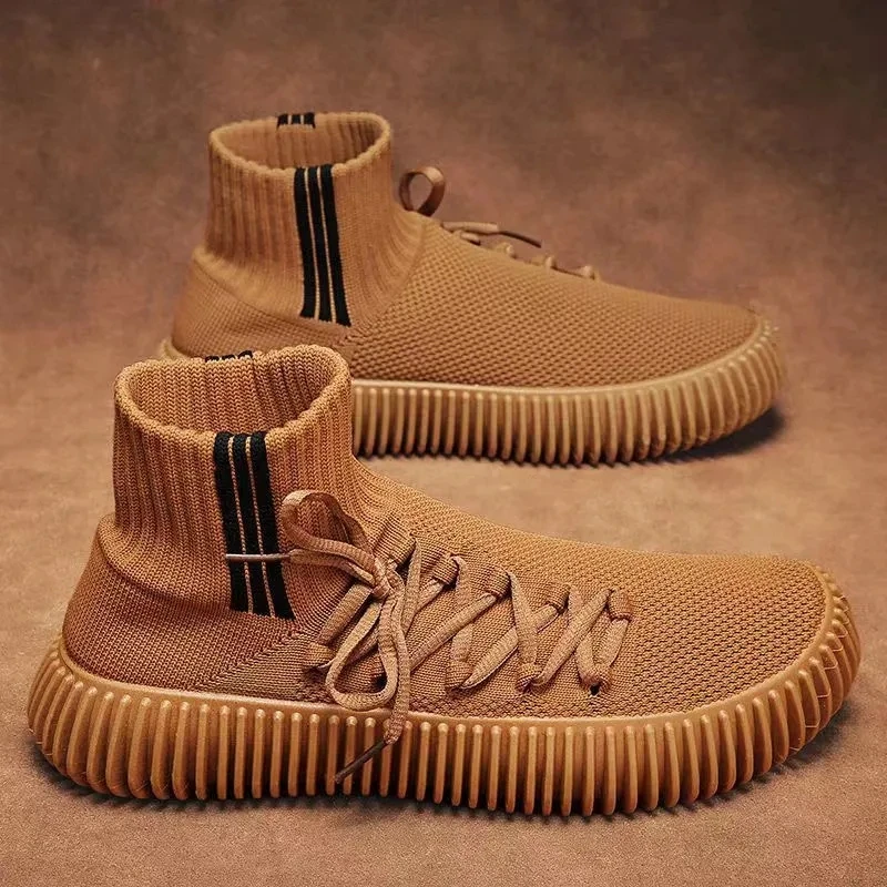 New Men's Vulcanized Shoes Fashion Design Casual Shoes for Men Thick Sole Breathable Flat Sole Sneakers Zapatillas De Deporte