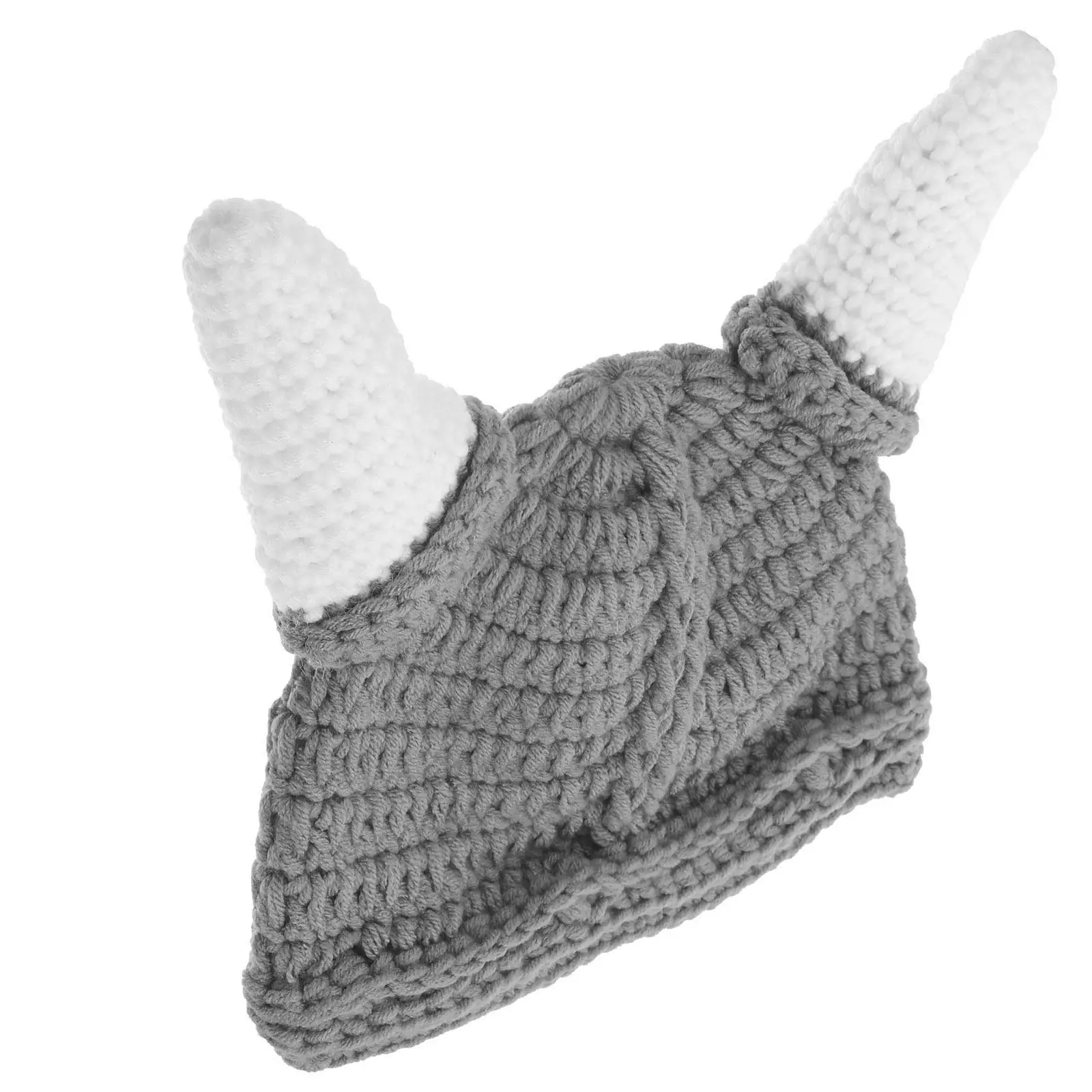 

Warm Baby Beanie Hat Thick Wool Knit Stretchy Fit for Most Sizes Cute Cartoon Style Winter Hat for Kids Toddlers Infants Grey