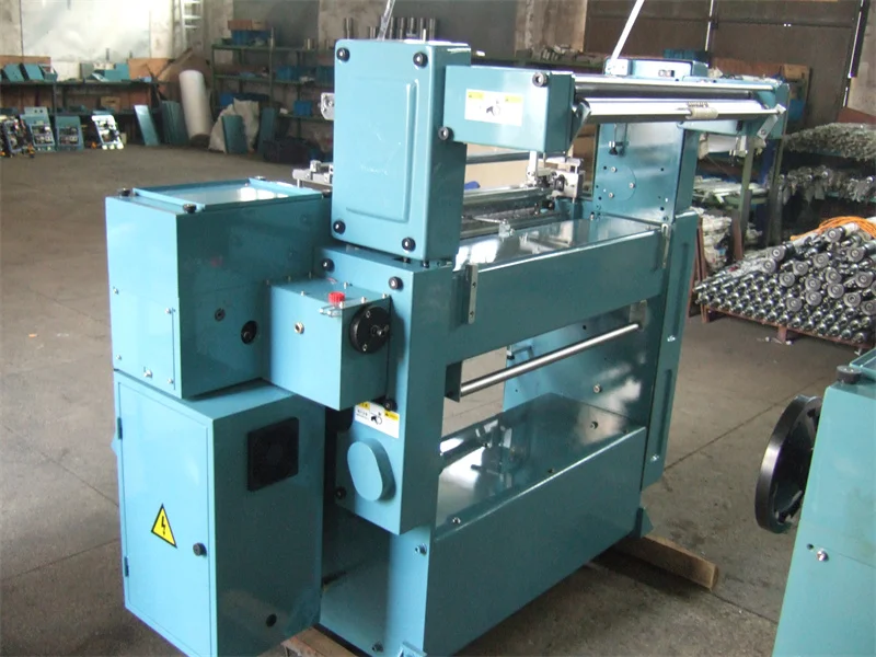 762/B3 Macchina per uncinetto elastica ad alta velocità Macchina per cintura elastica blu per macchina per vestiti per la stampa su elastici Warper