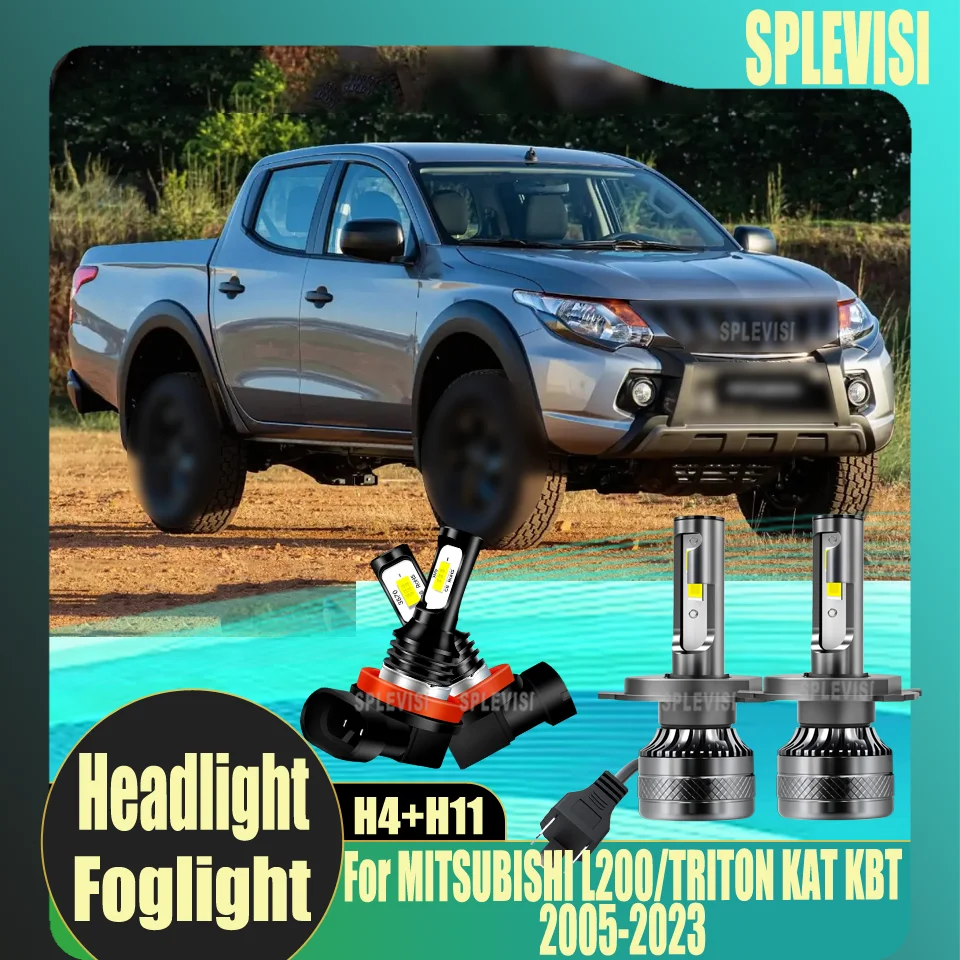 

LED 200W Headlight/35W Foglight Brighter and safer For MITSUBISHI L200/TRITON KAT KBT 2005 2006 2007 2008 2009 2010 2011-2023