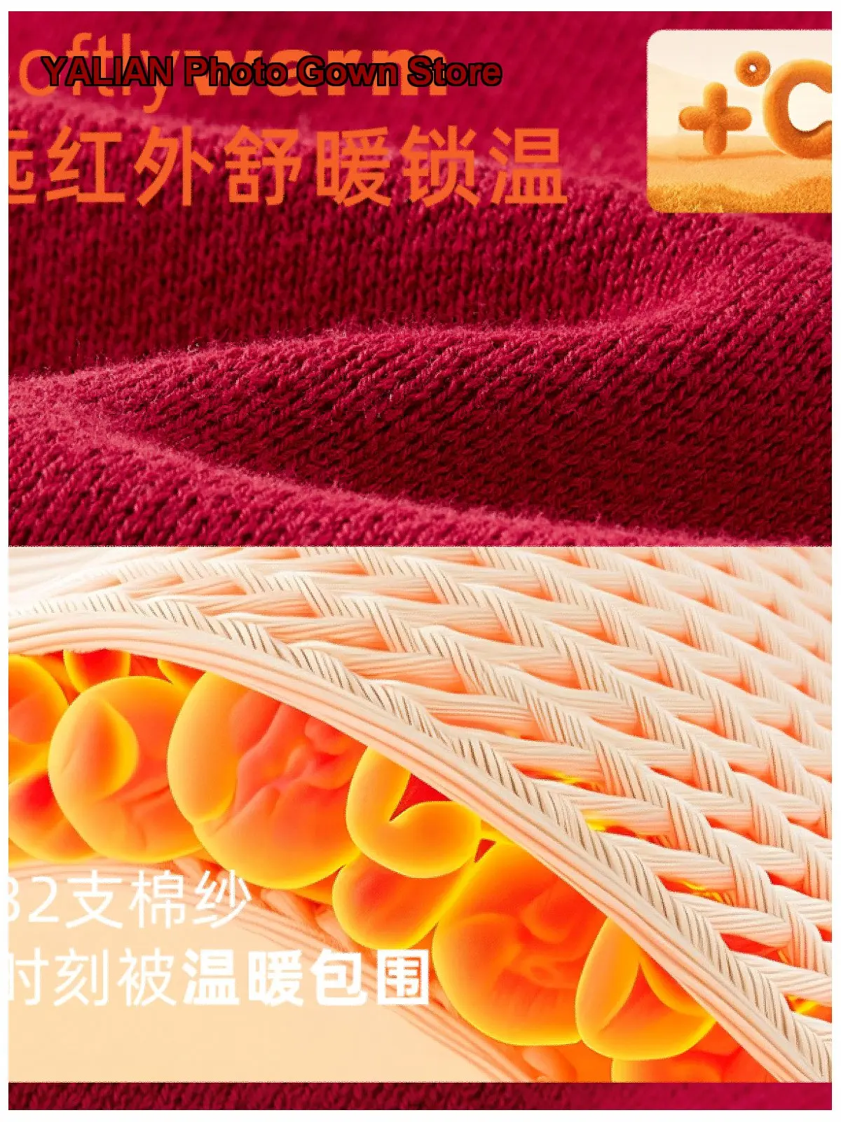 [7A Antibacterial] Boys Autumn Kids Cute Pony Red Knit Top Baby New Year Outfit