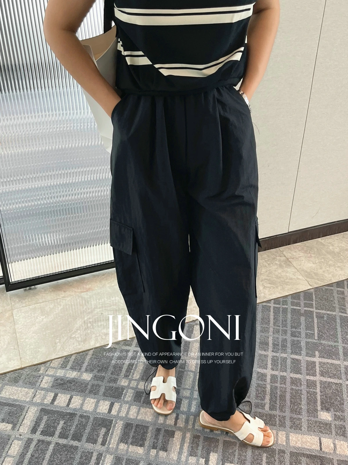 Long Pants Cargo Wide Leg Y2k Woman Clothing 2024 Summer Korean Fashion Style Elegant Vintage Trousers High Waist Chic Casual