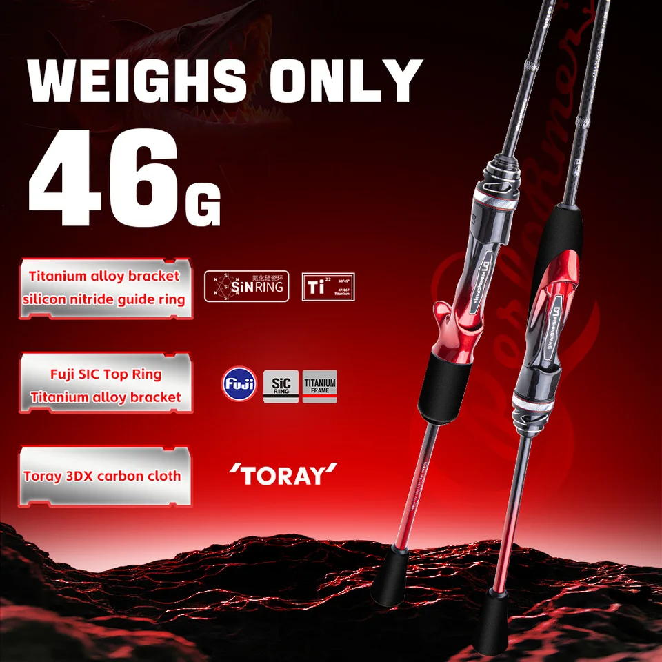 FISHINGFANS TORAY CARBON T1100S TITANIUM FRAME GUIDE FUJI SIC TIP