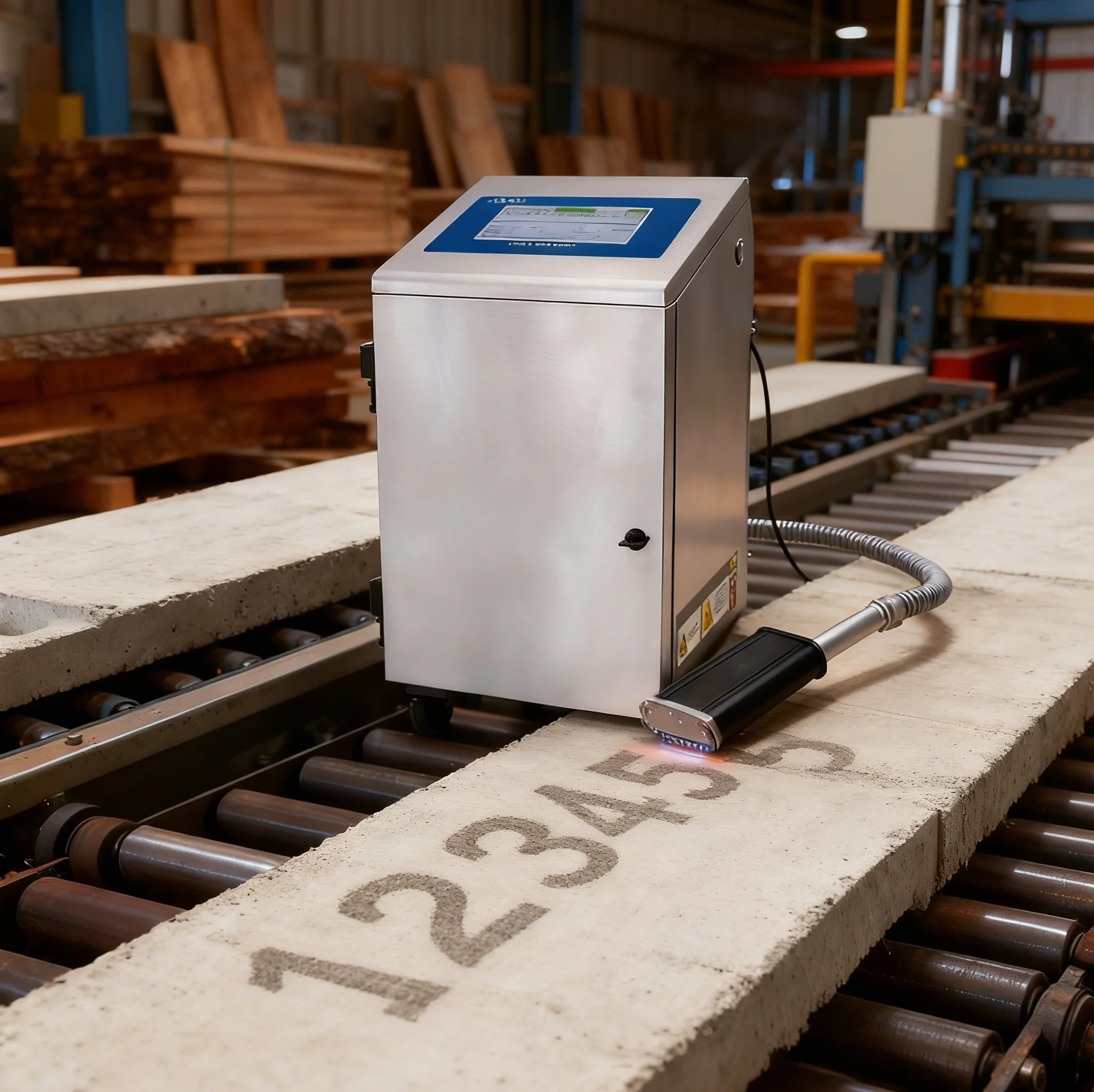 Docod DOD Large Character Industrial Inkjet Printer D100 Batch Date Coding Barcode Printing Machine for Wood Stone Pipes Tires