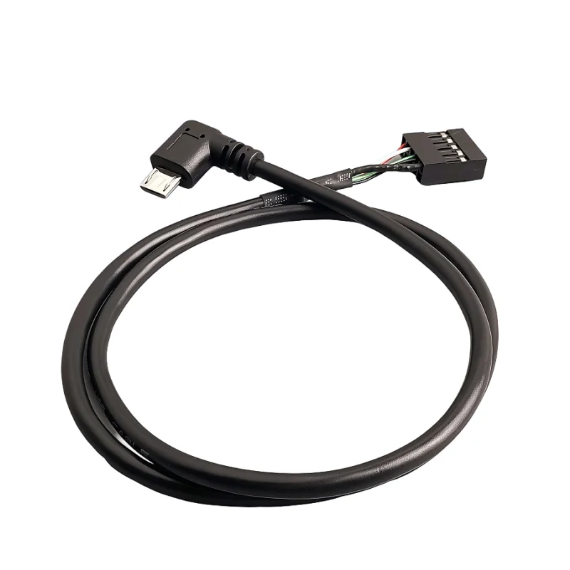 1PCS DuPont 2.54mm 9Pin to Mini USB &Micro usb, USB Interface CPU Cooler Cable For CORSAIR Hydro Series 0.5M Left/Right