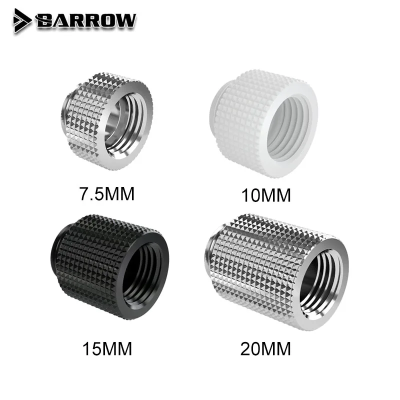 Barrowch Waterkoeling Fittingen Cooling G1/4 Man-vrouw Extender 7.5Mm/10Mm/15Mm/20Mm FBNYZ-G7.5/FBNYZ-G10/FBNYZ-G15/FBNYZ-G20