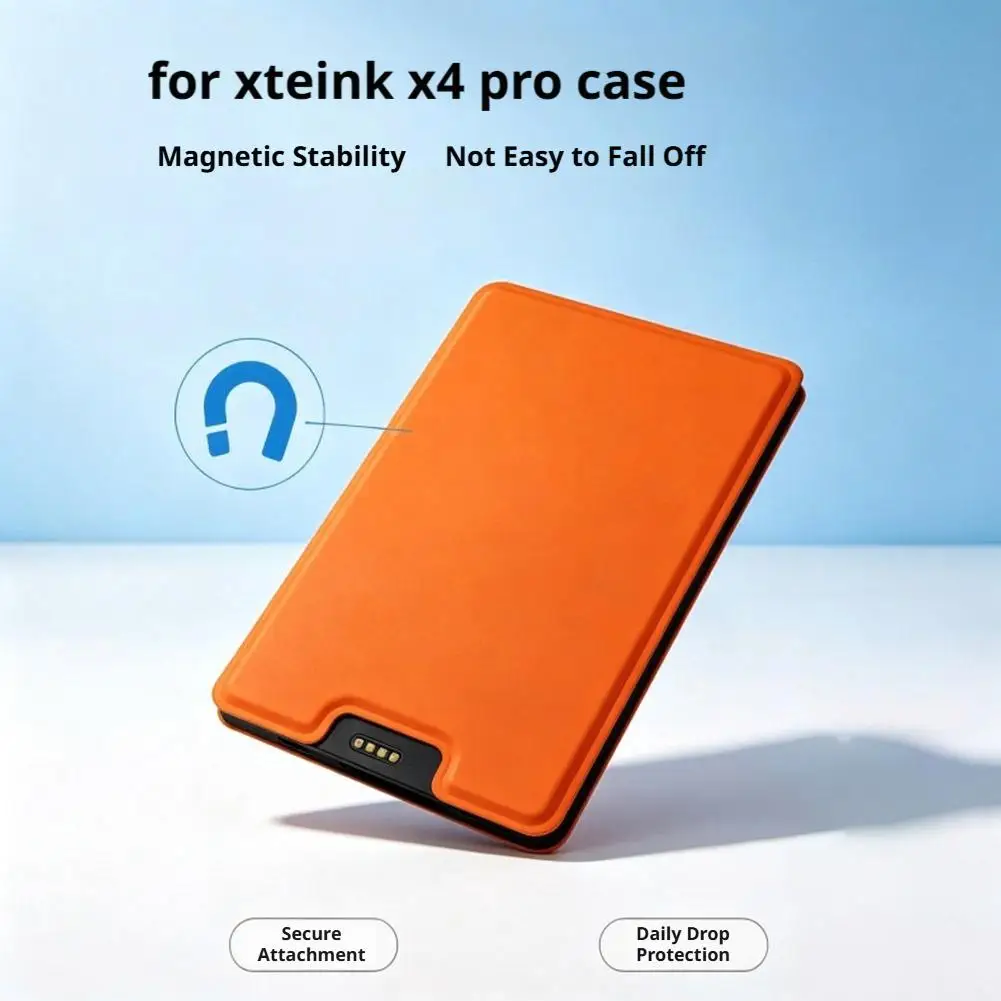 For XTEINK X4 Pro PU Leather Surface Protective Cover Ultra-Thin Fit Magnetic Split Scratch Resistant Waterproof Protective Shel