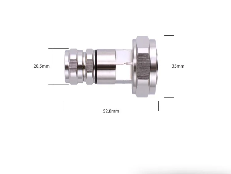 10 SZT. L29 7/16 DIN Męski Zacisk Lutowniczy 50-9 1/2" Super elastyczny kabel Podajnik Kabel Połączeniowy Złącza Koncentryczne RF — zdjęcie produktu 4