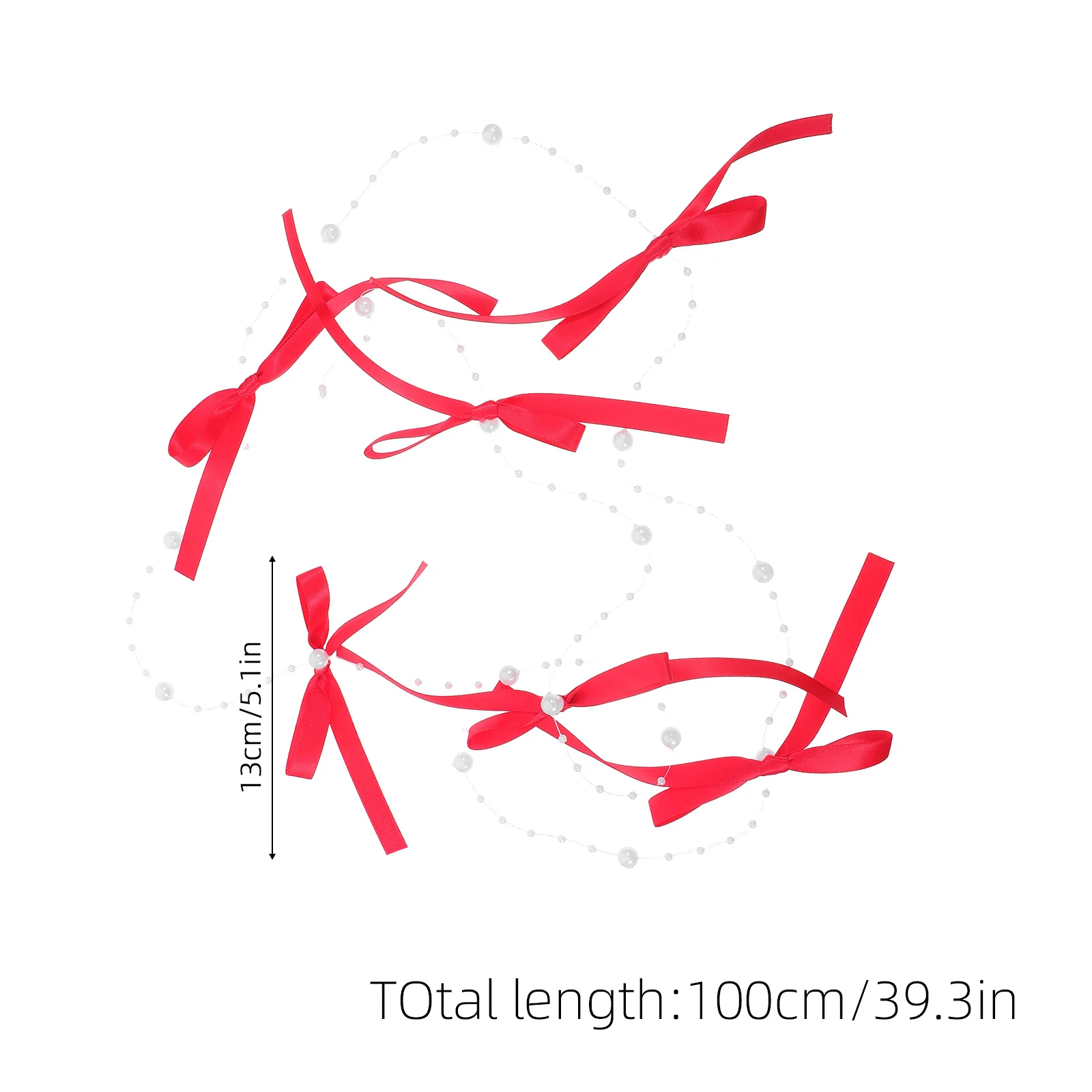 ستارة باب مطرزة بتصميم سلسلة القوس الأحمر لنافذة المدخل ديكور معلق لغرفة المعيشة والزفاف ستارة خرز معلقة #5