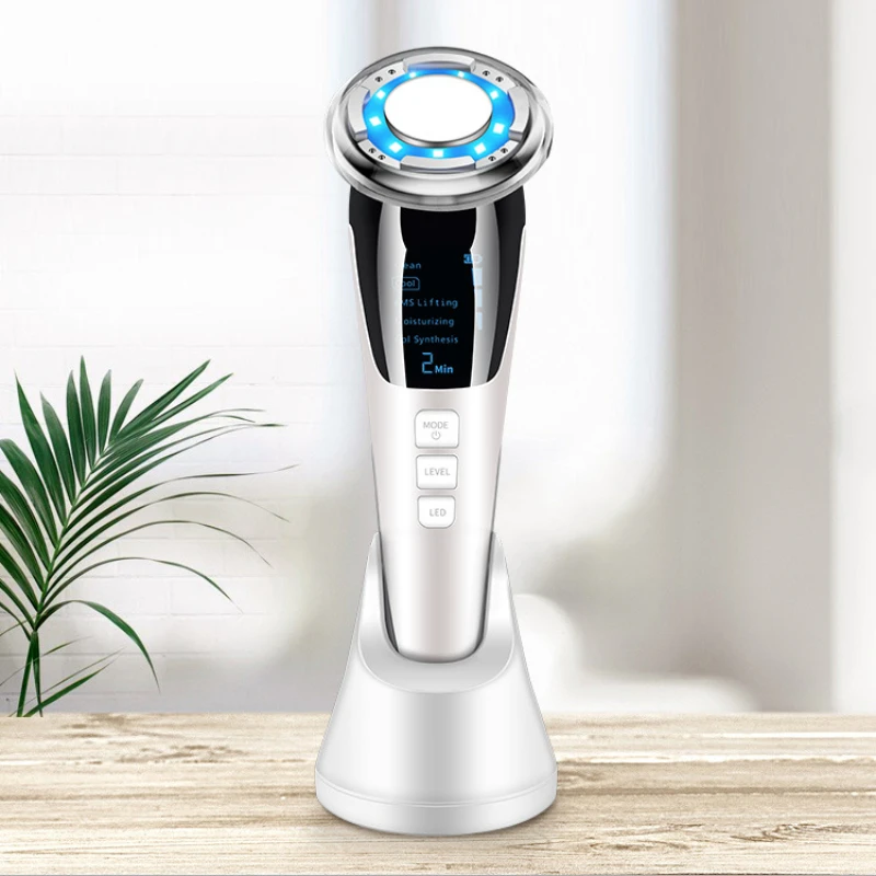 EMS Microcurrent Lifting Firming Device Handheld Photon Rejuvenation Tool Hot Cold Beauty Massager