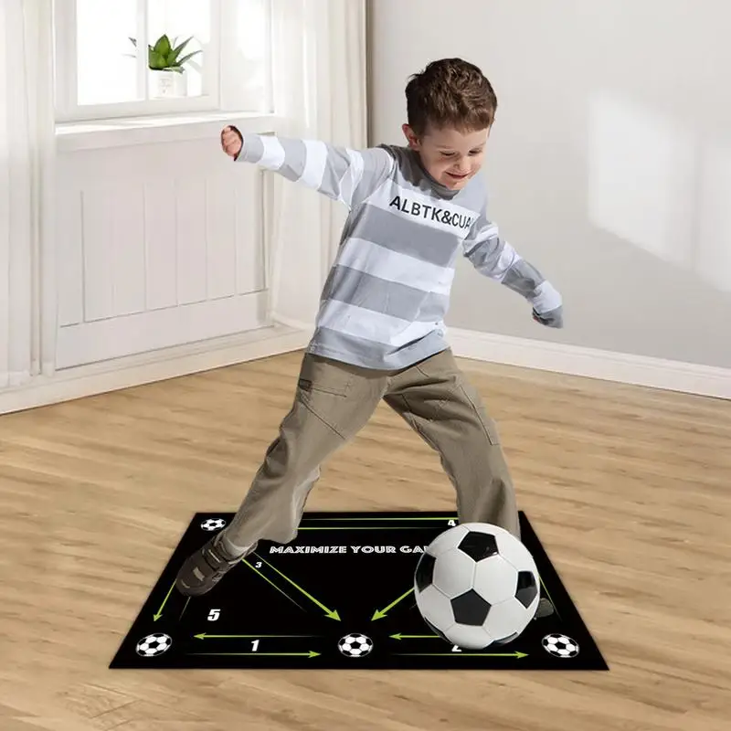 축구 발판 훈련 매트, 미끄럼 방지, 조용한 축구 훈련 매트, 안전한 휴대용 민첩성 훈련 장비