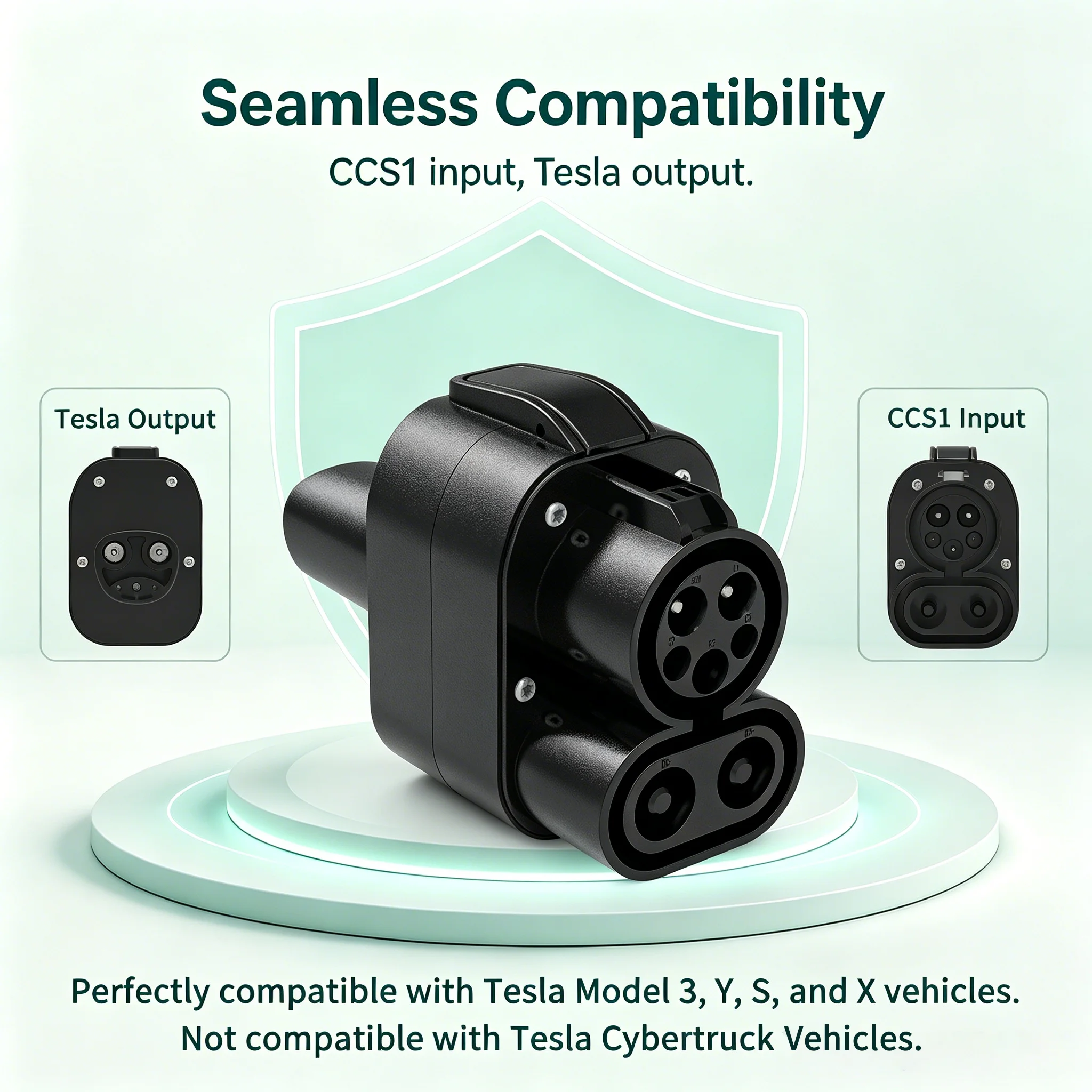 우펀 CCS1-테슬라 어댑터 CCS1-NACS DC 고속 충전 어댑터 250A 250KW EV 충전기 컨버터 (테슬라 모델 3, Y, S, X용) 썸네일 2